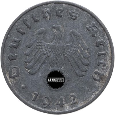 купить Германия, Третий рейх 10 рейхспфеннигов (reichspfennig) 1942 А