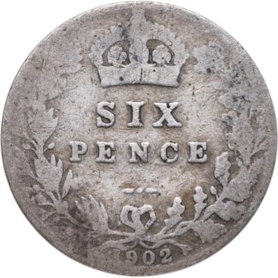 купить Великобритания 6 пенсов 1902