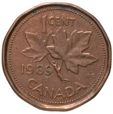купить Канада 1 цент (cent) 1989