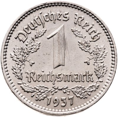 купить Германия, Третий рейх 1 рейхсмарка 1937 А