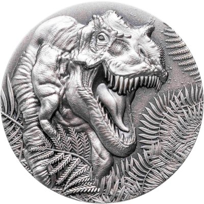 купить Либерия 20 долларов 2025 "Динозавр тираннозавр", в футляре