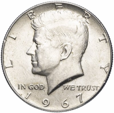 купить США 50 центов (1/2 доллара, half dollar) 1967
