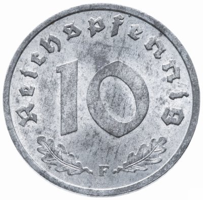 купить Германия (оккупация) 10 рейхспфеннигов (reichspfennig) 1945 F