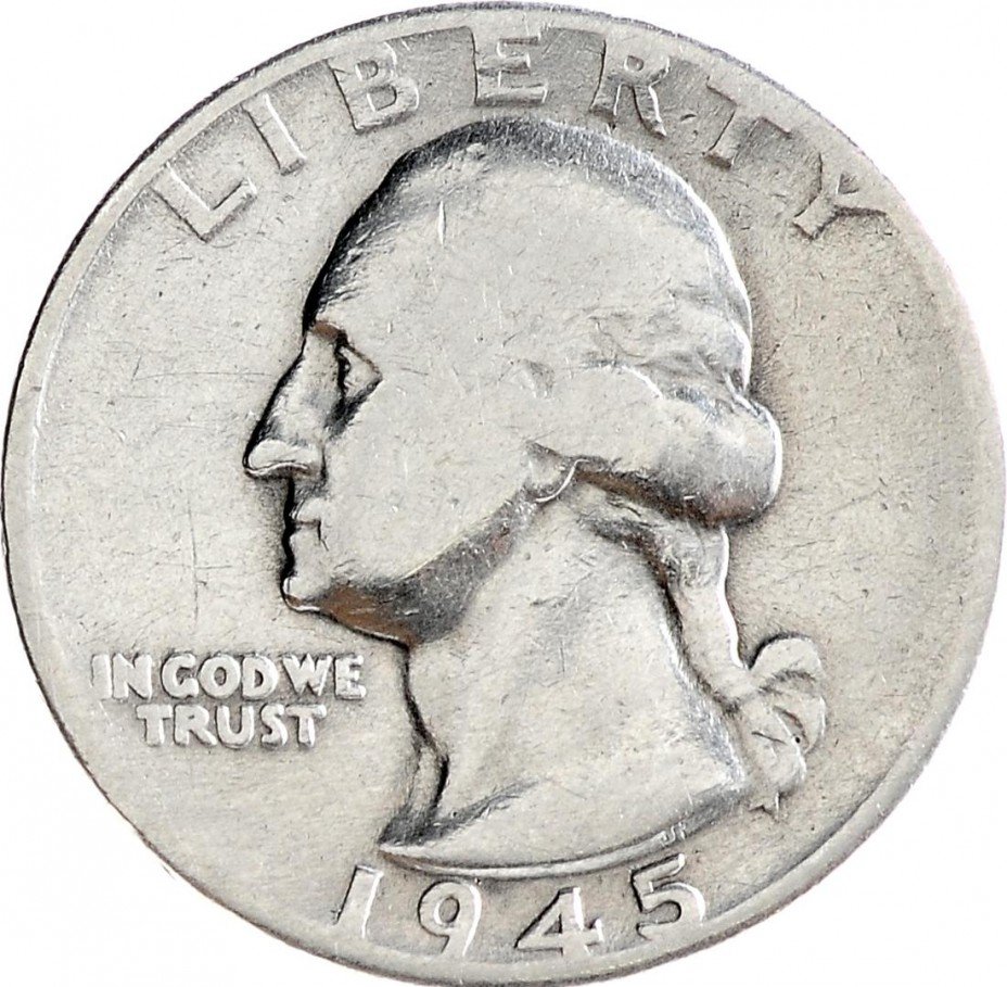 купить США 25 центов (квотер) 1945