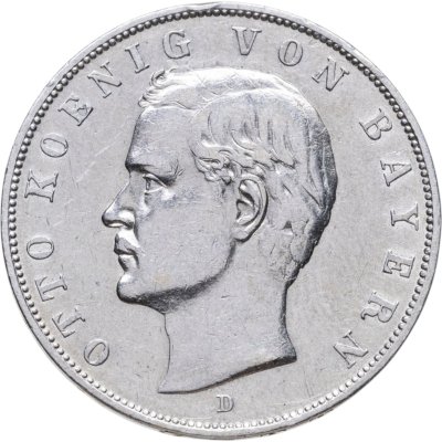 купить Германия (Бавария) 3 марки 1908 D