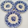 Купить Набор из трех тарелок "Garland" с цветочным декором, фаянс, деколь, Wedgwood, Великобритания, 1884 г.