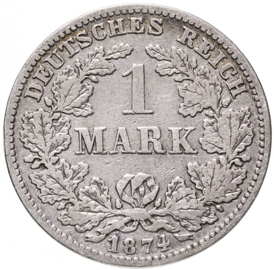купить Германия 1 марка 1874 D   знак монетного двора: "D" - Мюнхен