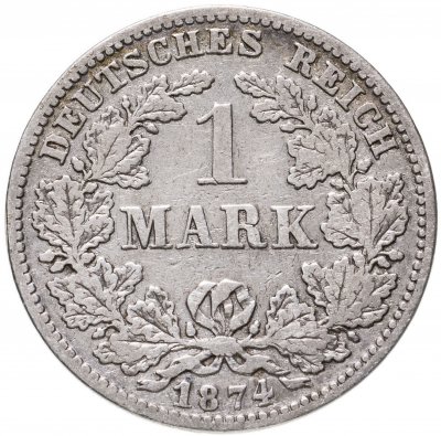 купить Германия 1 марка 1874 D знак монетного двора: "D" - Мюнхен
