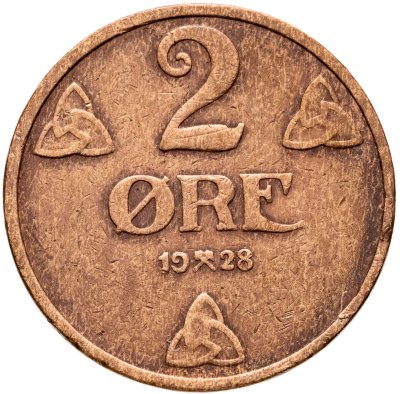 купить Норвегия 2 эре (ore) 1928