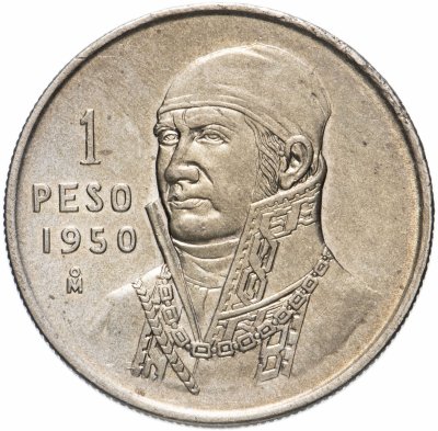 купить Мексика 1 песо 1950 год Хосе Морелос