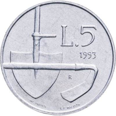 купить Сан-Марино 5 лир 1993