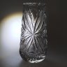 Купить Ваза для цветов с резным декором, хрусталь, алмазная грань, СССР, 1970-1990 гг.