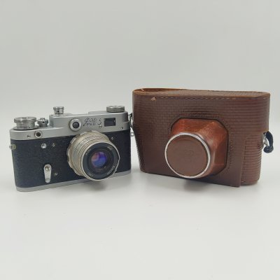 купить Фотоаппарат "ФЭД-3" с объективом "Индустар-26м", металл, стекло, пластик, кожа, Харьковский машиностроительный завод им. Дзержинского (ФЭД), СССР, 1961-1979 гг.