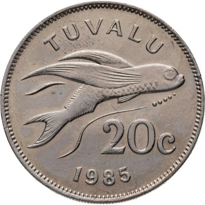 купить Тувалу 20 центов (cents) 1985