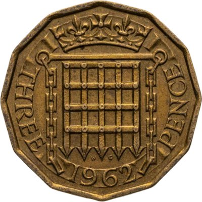 купить Великобритания 3 пенса (pence) 1962