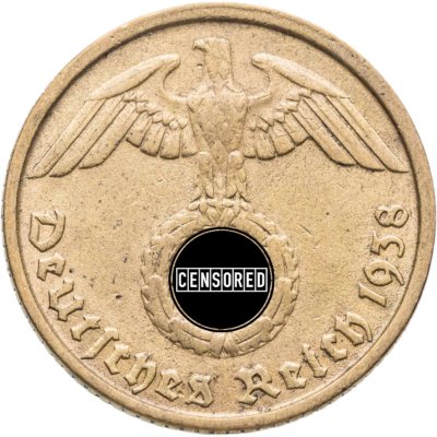 купить Германия, Третий рейх 10 рейхспфеннигов 1938 "D"