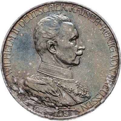 купить Германская империя (Пруссия) 3 марки 1913 "25 лет правления Вильгельма II"