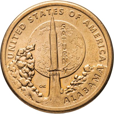 купить США 1 доллар 2024 P "Американские инновации - Ракета «Сатурн V» (Алабама)"