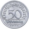 Купить Германия (Веймарская республика) 50 пфеннигов 1921 "F"