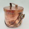 Купить Котелок винтажный с крышкой, медь, чеканка, Европа, 1970-1990 гг.