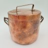Купить Котелок винтажный с крышкой, медь, чеканка, Европа, 1970-1990 гг.