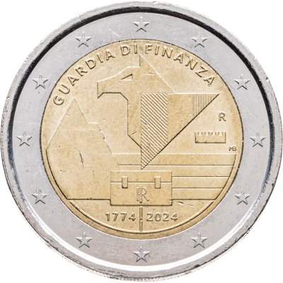купить Италия 2 евро 2024 "250 лет финансовой гвардии"