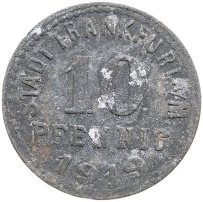 купить Германия, Франкфурт 10 пфеннигов 1919