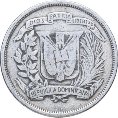 Купить Доминикана 1/2 песо (peso) 1937