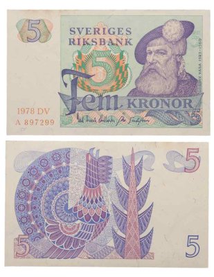 купить Швеция 5 крон 1978 года (Pick 51d)