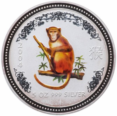 купить Австралия 8 долларов 2004 "Год обезьяны"