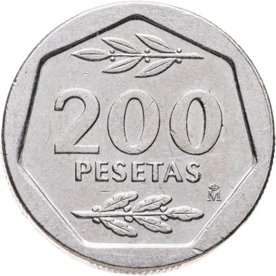 купить Испания 200 песет (pesetas) 1986