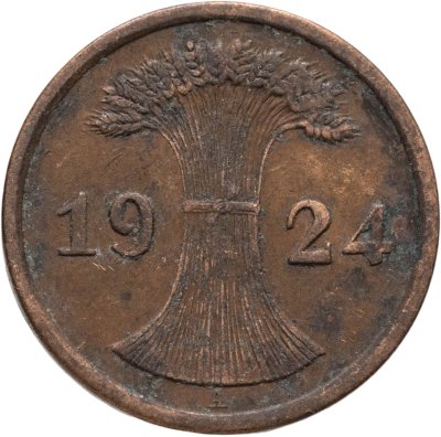 купить Германия 2 рейхспфеннига 1924 (A)