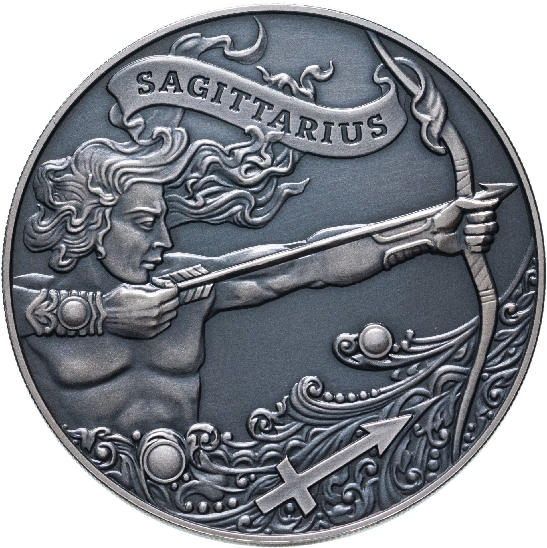 Монета беларусь 1 рубль 2015 Знаки зодиака - Стрелец стоимостью 1766 руб.