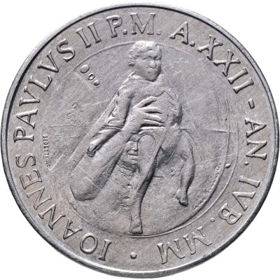 купить Ватикан 10 лир (lire) 2000