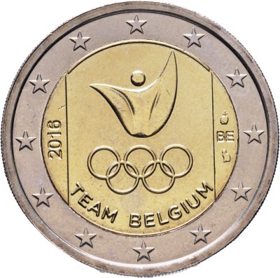 купить Бельгия 2 евро (euro) 2016 Летние Олимпийское игры в Рио-Де-Жанейро 2016