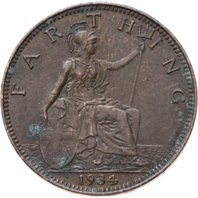купить Великобритания 1 фартинг (farthing) 1934