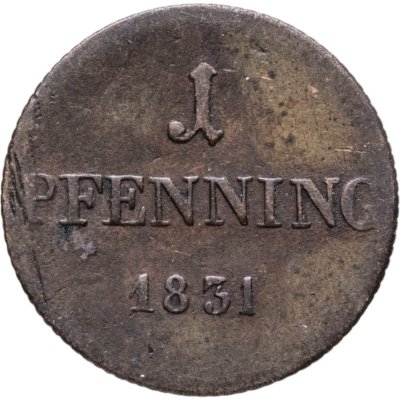 купить Бавария 1 пфенниг 1831