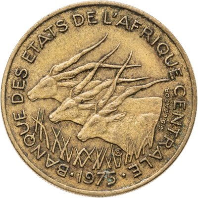 купить Центральная Африка (BEAC) 25 франков (francs) 1975