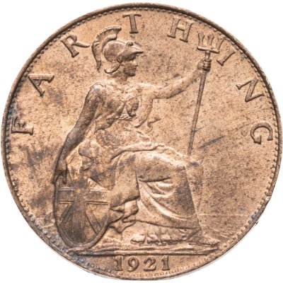 купить Великобритания 1 фартинг (farthing) 1921