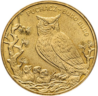 купить Польша 2 злотых (zlote) 2005 Всемирная природа - Филин