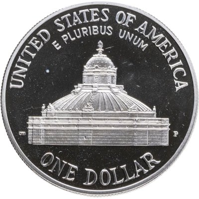 купить США 1 доллар 2000 "200 лет Библиотеке Конгресса США" в капсуле