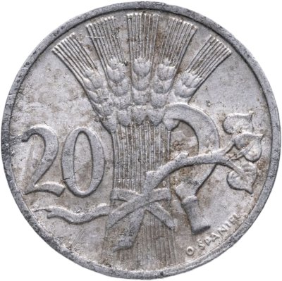 купить Чехословакия 20 геллеров (haleru) 1952