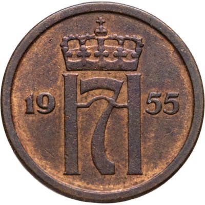 купить Норвегия 1 эре (ore) 1955