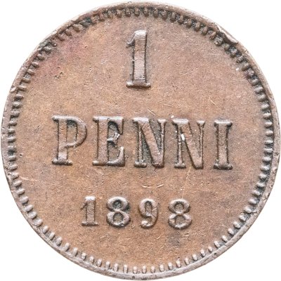 купить 1 пенни (penni) 1898 Российская Финляндия