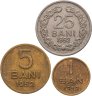 Купить Румыния набор 1, 5 и 25 банов 1952