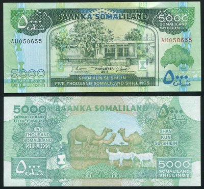купить Сомалиленд 5000 шиллингов 2011 [Бумага Pick 21a]