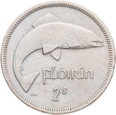 купить Ирландия 2 шиллинга (флорин, shillings) 1966