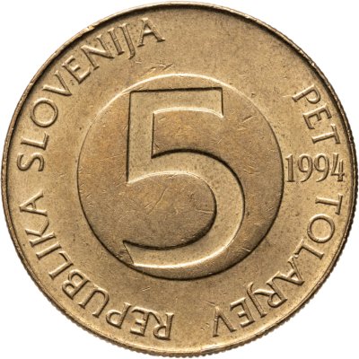 купить Словения 5 толаров 1994