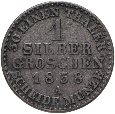 купить Пруссия 1 грош 1858