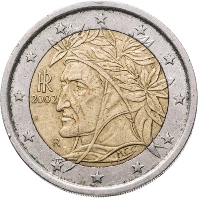 купить Италия 2 евро (euro) 2002